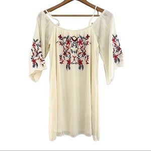 Vintage Bohemian Embroidered Dress